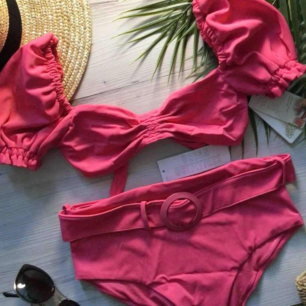 Agua Bendita Hot Pink Fuschia Bikini Set